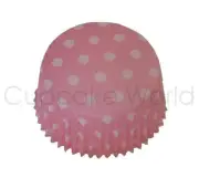 50PC PINK POLKA DOTS MUFFIN CUPCAKE CAKE PATTY PAPER BAKING CUP CASES PETIT