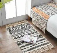 在飛比找Yahoo!奇摩拍賣優惠-幾何地墊 波西米亞地毯 腳踏墊 拍攝道具 居家佈置毯 民宿 