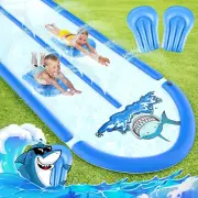 30FT Slip and Slide Lawn Water Slide with 2 Bodyboards, MF-SHD-001
