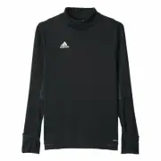 Boys Adidas Tiro 17 Black Training Top ClimaCool Warm up Soccer Long Sleeve Top