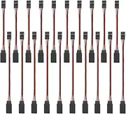 20PCS 3Pin Servo Extension Lead Male to Female Servo Extension Cable Model Aircraft Connection Cable Compatible with Futaba Compatible with JR servo 10cm 15cm