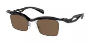 Prada PR A15S 1AB8C1 Men's Sunglasses Black Size 47