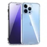 For iPhone 14 Pro Max Bumper Case Protective Cover PC & TPU with Air-Guard Clear