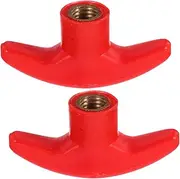 2pcs Pp Gym Attachments Handles Gym Cable Handles Bye Home Gym Accessories Red Pa T-Handle Bolts