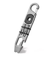 Titanium Alloy Carabiner Pocket Pry Bar Crowbar Multi EDC Tools Opener