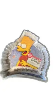Vintage 1990 Wilton BART SIMPSON The SIMPSONS Character PARTY CAKE PAN 2105-9002