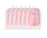 Garment Bags for Hanging Clothes,6 PCs Clear Garment Bag