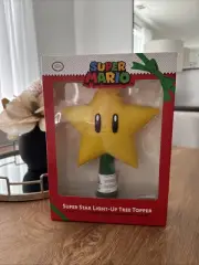 Nintendo Super Mario 9" Super Star Light Up LED Plug In Christmas Tree Topper