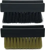 Hand Nail Brush Scrub Cleaning Brushes, 1 Stiff Bristles Heavy Duty Scrubbing Brushes for Tough Grimes, 1 Super Soft Bristles Clean Brushes for Women Child Fingers Fingernails Foot, 2 Pack