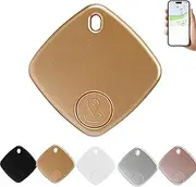 iTagPro,iTagPro GPS Tracker, i-Tagpro GPS Tracker Work with Apple Find My (iOS Only, Not for Android), Replaceable Battery, for Elderly, Pets, Keys, Backpack, Suitcase (Gold)