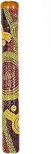 16" / 40cm Didgeridoo - Bamboo - Aboriginal Art, Dot Art - Australia, Indigenous, Souvenir, Gift (Alison Munti - Orange)