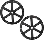 NAMOARLY Floor Mirror Turntable 9 Inch Black Rotating Display Plate Turntable Base Show Rack for Serving Trays Mirror Turntable Platform Iron Frame