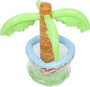 CIMAXIC Drink Ice Bar Drink Chiller Table Ice Coolers for Parties Clear Holder Platter Flamingo Ice Bucket Freezer LED Ice Bucket Coaster Beverage Bucket Decoration Party