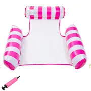Inflatable Floating Water Hammock Float Pool Lounge Bed Sea Beach Swimming Chair