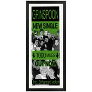 Grinspoon - 1000 Miles Promotional Vintage Daybill Poster Framed