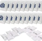 Synthetic 18 Bags & 12 Filters for Miele GN Vacuum Cleaner Hyclean 3D Cat & dog S400i-S456i S600-S658 S800-S858 S2000-S2999 S5000-S5999 S8000-S8999 S2 S5 S8 Complete C3 Complete C2 Classic C1