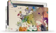 Official Mark Ashkenazi Map of The World Art Mix Vinyl Sticker Gaming Skin Decal Cover Compatible with Nintendo Switch Console & Dock