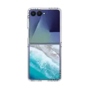 Galaxy Z Flip7 Clear Magnetic Case Bahama Beach Transparent Iphone Case By Ann Upton