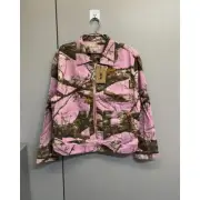 Stussy Camouflage zip work Jacket L size real tree edge PINK NEW with tag SK0763