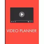 VIDEO PLANNER: VLOG VLOGGERS BLANK VIDEO STORYBOARD TEMPLATE NOTEBOOK CONTENT CREATIVE PLANNER PLANNING AND CONCEPTS FOR BLOGGER AND