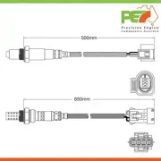 2x OEM Pre-Cat & Post-Cat Oxygen Sensors For Mini R58 2 door Coup� Cooper