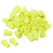 Bell End Stopper Cord Rope Lock for Drawstring Bag, Chartreuse 100pcs