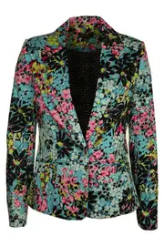 Floral Frenzy Blazer--BLU-1210BW5123