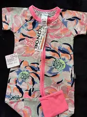 Size 00 • Bonds RARE “bloomn boutique” - Short Sleeve Long Leg Zippy •BNWT