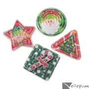Christmas Maze Puzzles 2.75" Holiday Plastic Party Favors, 12 CT, Red Green