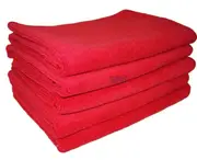CLEANLINK PREMIUM MICROFIBRE ALL PURPOSE CLOTH 400 x 400mm Red Pack of 5