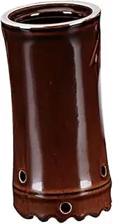1pc Pot Fascia Cone S Massage Tool Facial Massager Apparatus Instrument Portable Roller Massager Cup Product Holder Physiotherapy Extinguisher Ceramics Brown