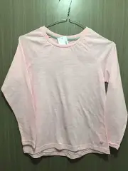 BNWT Girls Size 12 Target Brand Pretty Pink Long Sleeve Cotton Blend Sleep Top