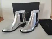 rag & bone women's silver metalic walker boot, uk size 4