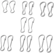 CIMAXIC 14pc Set DIY Jewelry Clasps Titanium Steel DIY Buckles Chain Connectors Charms Accessories (7 Sizes 2pcs Each)