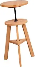 YsXoWiui Wooden Drafting Stool Adjustable Height Artist Stool Office Studio Stool for Kitchen