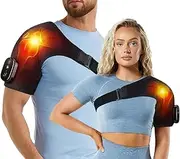 Medicpure Shoulder, Medicpure Shoulder Brace, Cordless Heated Shoulder Brace Support Wrap with Vibration, Relieve Chronic Shoulder Pain (Black)