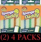 2x Scrub Daddy Sponge Daddy Dual Sided Sponge + Scrubber 4 PACK NEW - 2 PACK
