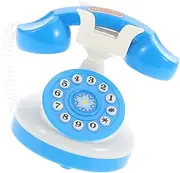 UPKOCH Telephone for Realistic Pretend Play Phone Play Phone Compact Design for Imaginative Birthday Party Favor Blue