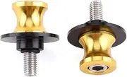 CNC Swing Arm Spool, Swing Arm Spool, Swingarm Bobbins, for Motorcycle Motorbike(8mm Gold)