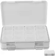 Box Weekly Day Pill Organizer Portable Tablet Dispenser Double Medicine Storage Case for Travel Office and Outdoor Use Medication Reminder