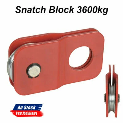 Snatch Block 3600kg of working load for lighter 4WD's, RV's and cars