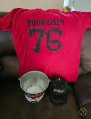 Budweiser Bundle T-Shirt, Ice Bucket, Hat