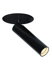 Milan Adjustable Dimmable LED Black Spotlight in Warm White