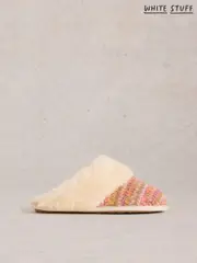 White Stuff Natural Knitted Mule Slippers (AW0806) | $65