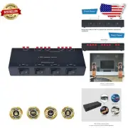 Durable 4 Zone Audio Distribution Selector - Easy Speaker Connection Solution