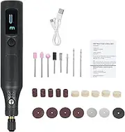 Cordl Rotary Tool with With Digital Display Screen 3- Grinder Kit with 25Pcs Accessories pe-C Charging Art Craft Tool for Gr g Cutting Engraving Drilling and Small DIY Crafts Black 25Pcs