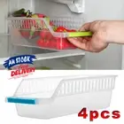 4x Eggs refrigerator storage box organiser container rack drawer fridge food