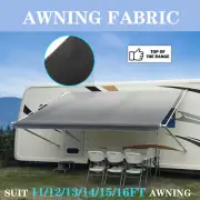 Awning Fabric 11-16ft Shading Roll Out Camper Vinyl Replacement For RV Caravan