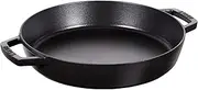 STAUB Cast Iron, Frying Pan with Two Handles, Black, 34 cm