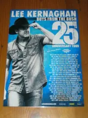 Lee Kernaghan 2017 Australian Tour - Boys From The Bush Laminated Tour Poster